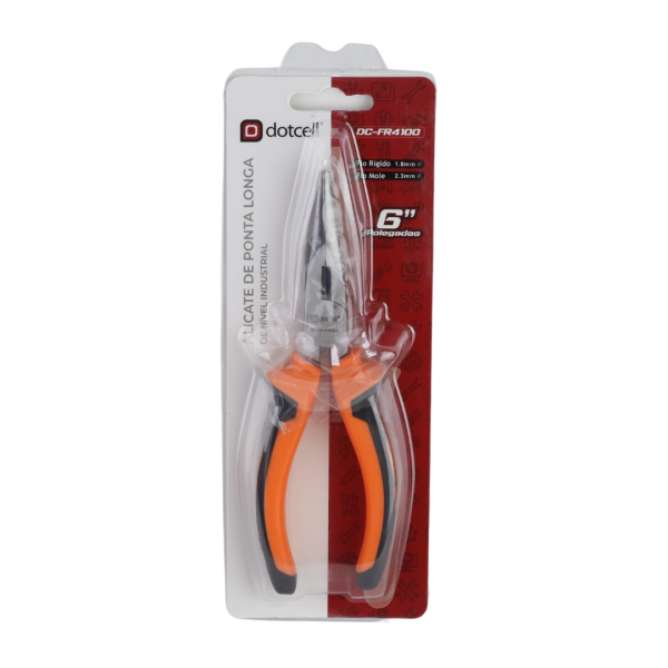 Alicate de Ponta Longa (Nível Industrial) 6''Pol. -  DC-FR4100