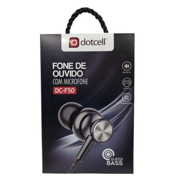 FONE DE OUVIDO DOTCELL DC-F50 CINZA