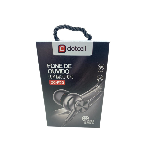 FONE DE OUVIDO DOTCELL DC-F50 PRETO