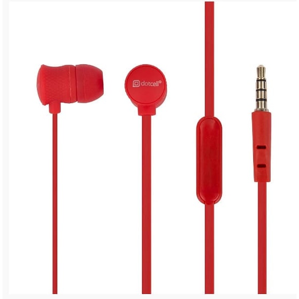 Fone P2 DC-F36 Vermelho